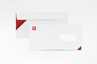 Couvert C6/5 mit Fenster